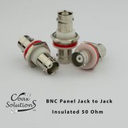 BNC Panel Jack to Jack Adapters - 50 Ohm